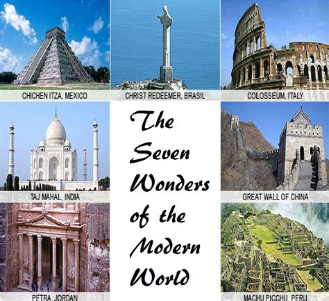 7 Wonders of the World 的图像结果