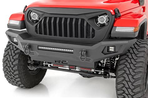 Rough Country Front Bumper; Skid Plate; Jeep Gladiator JT/Wrangler JK and JL | Rough Country