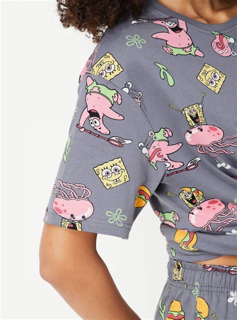 Buy Women SpongeBob Print Shorts Set Online at just Rs. 699.0 ...