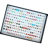 Chocozone Pack of 100 Earring Set Artificial Jewellery for Girls Stud ...
