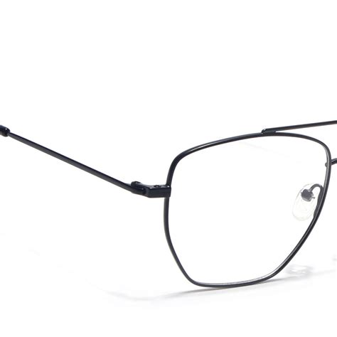 Voyage Metal Master Matt Black Wayfarer Eyeglasses for Men & Women (VG ...