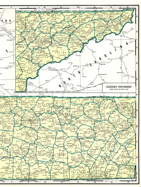Map Tennessee North Carolina Border at Vera Wold blog