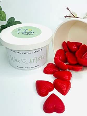 Yellow Petal Brand - Highly Scented Soy Wax Melts, Heart Shape, Rose ...