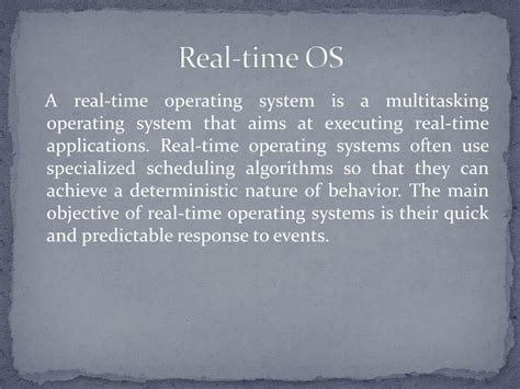 Image result for Real-Time OS Example