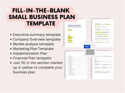 Fill in Business Plan Template 的图像结果