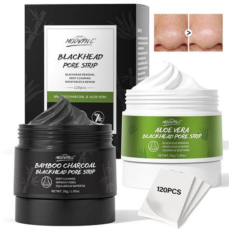 Amazon.com: Blackhead Pore Strip 2pcs Aloe Vera Blackhead Remover Strip ...