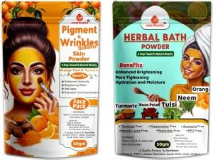 voorkoms Pigment, Wrikles & Herbal Bath Combo Face Skin Care Powder ...