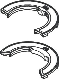 hansgrohe Spare parts: Set of locating rings (60° / 110°) for sink ...