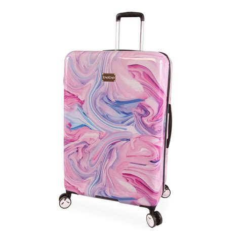 bebe Women's Luggage Stella 29" Hardside Check in Spinner, Fuchsia ...