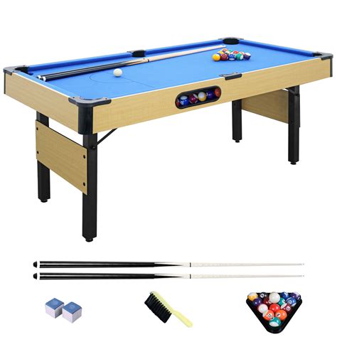 Segmart 6ft Adult Size, Foldable Portable Pool Table with Auto Ball ...