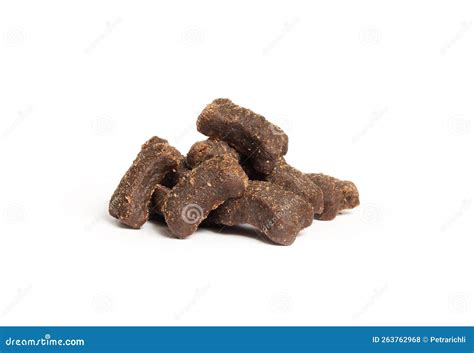 Pile of Semi Moist Kibbles or for Dogs or Cats. Stock Photo - Image of ...