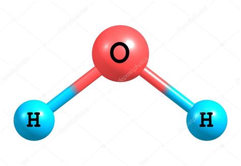 Water (H2O) molecular structure isolated on white Stock Photo by ©olla ...