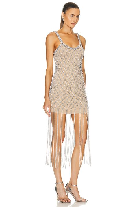 Alexander Wang Crystal Macrame Dress in Clear | FWRD