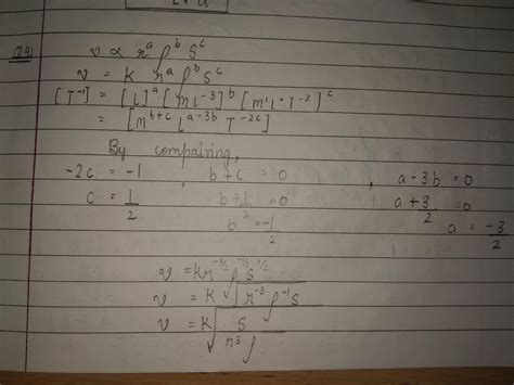 the frequency n of an oscillating liquid Drop may depend upon the ...