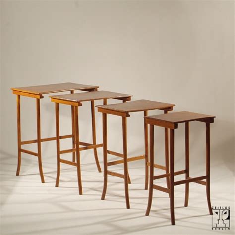 Bent wood stacking tables by Thonet-Mundus - ZEITLOS – BERLIN