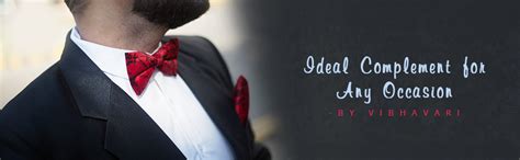 Buy VIBHAVARI Men's Red Microfiber Bow Tie & Pocket Square at Amazon.in
