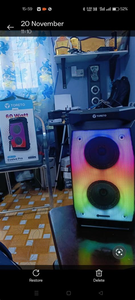 Toreto Evolve Pro 60Watt Wireless Bluetooth Party Speaker with Karaoke ...