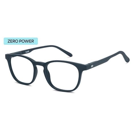 Buy Blue Block Zero Power Screen Glasses : Navy Full Rim Square ...
