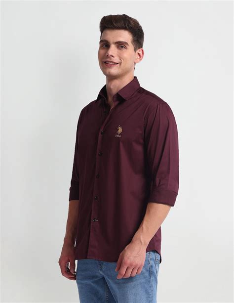 Slim Fit Solid Shirt – U.S. Polo Assn. India