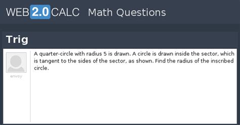 View question - Trig