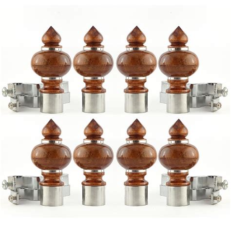 The Art Of International Wooden, Steel Curtain Rod Finials Brackets ...