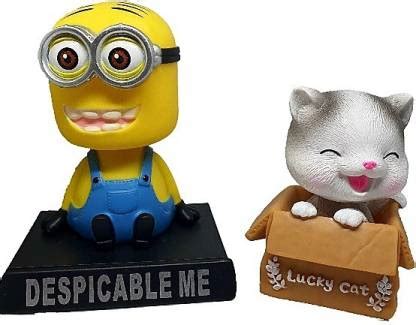 Daiyamondo Despicable Minion With Lucky Cat 2 Big Size Bobble Head ...