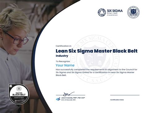 Six Sigma Certificates Examples Lean Six Sigma Green Belt Project