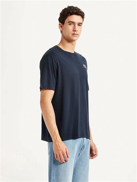 Men's Typography Navy Crew Neck T-shirt – Levis India Store