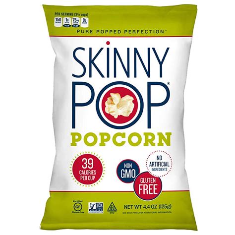 Amazon.com: SkinnyPop Original Popcorn, 4.4oz Grocery Size Bags, Skinny ...