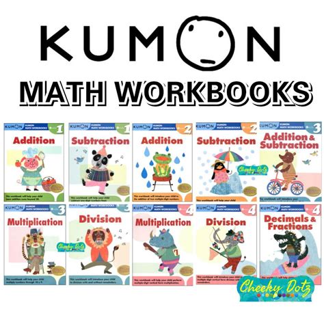 KUMON Math Workbooks with Answers Primary Grade 1 – 4 Strengthen Basic ...