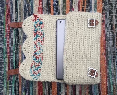 Crochet Tablet Case Tutorial 的图像结果