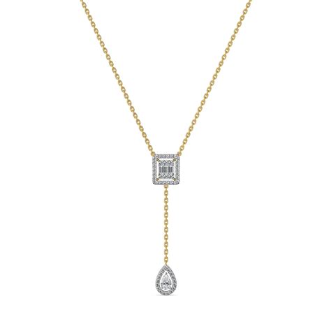 Frame Cluster Lab Grown Diamond Necklace - 100% Natural Diamond – Emori