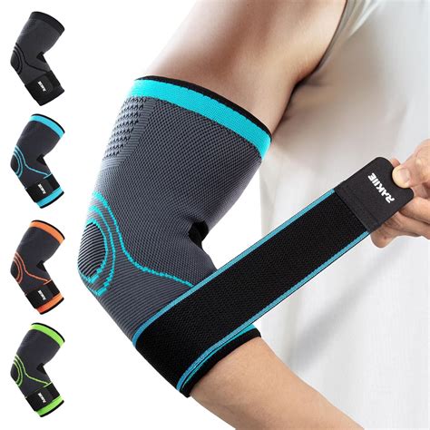 Amazon.com: Rakiie Elbow Compression Sleeve 2 Pack, Elbow Brace for ...