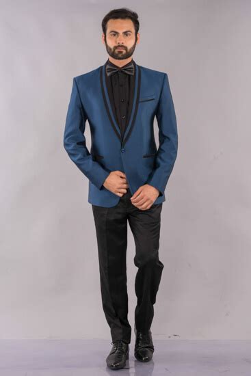 Rent/Buy Blue 2 Piping Blazer | Home Trial | Free Delivery | CandidMen