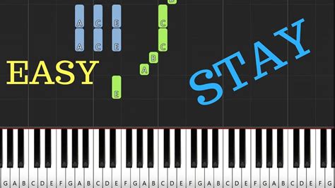 Rezultat imagine pentru Stay Rihanna Piano Tutorial