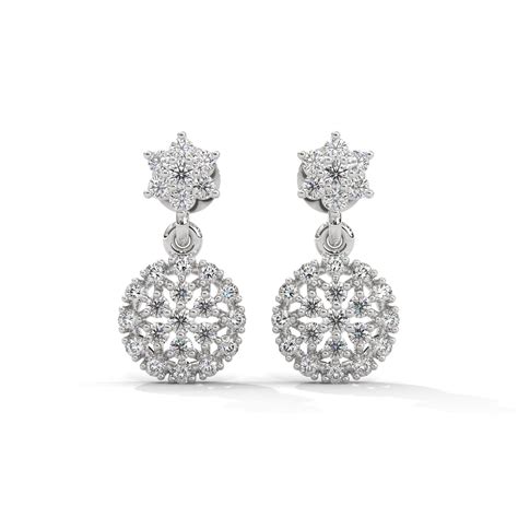 Alfie Silver Drop Earrings | White Gold – ShineZ