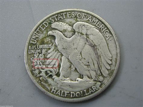1942 - D Walking Liberty Half Dollar United States Coin F