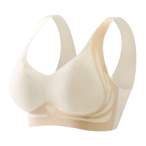 Women's Wireless Everyday Bra Anti Sagging Comfort Bra Seamless T Shirt ...