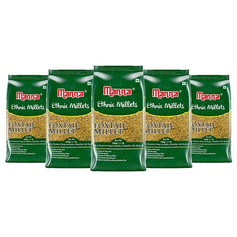 Manna Foxtail Millet 2.5kg (Kaon/Kang/Kangni/Kakum/Navani/korralu/Korra ...