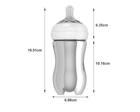 Classic Engravable Sterling Silver Feeding Bottle – Krysaliis Solid Silver