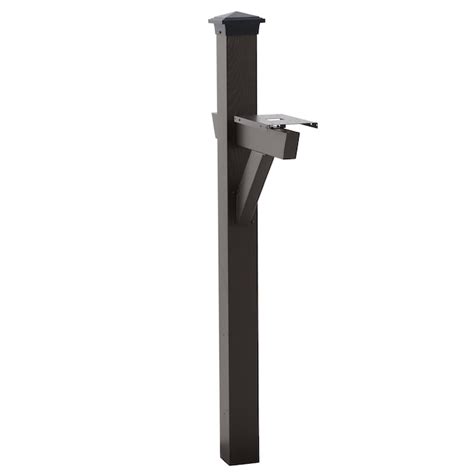 RELIABILT Brown Galvanized Steel 4 X 4 Mount Mailbox Post FQS60487-B at ...