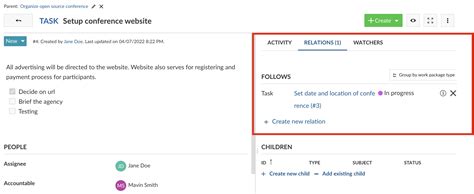 Image result for Work Packages Table Example