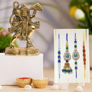 Chhariya Crafts Bhaiya Bhabhi Bhaiya Bhabhi Rakhi Combo Gift Set ...