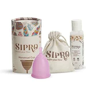 SIPRO Best Reusable Menstrual Cup for Women Large Size with Aloe Veera ...