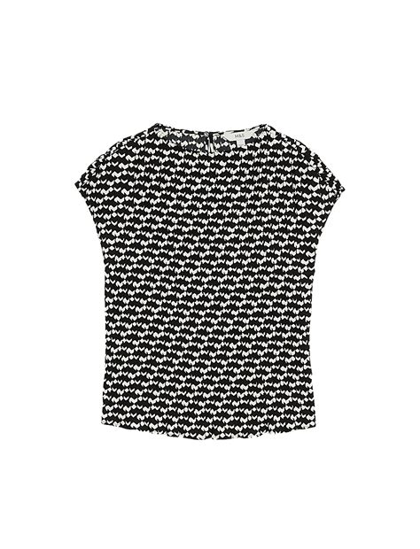 Buy Printed Ribbed Top at Marks & Spencer