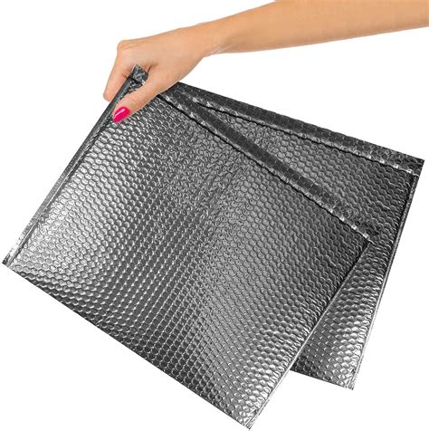 ABC 10 pack Silver Metallic Bubble mailers 12.75 x 10.5 Folder size ...