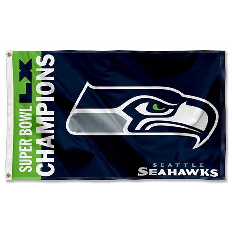 Seattle Seahawks Super Bowl Lx Champions Banner Flag | Desertcart INDIA