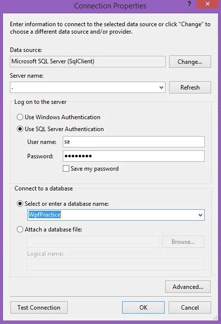 Image result for WPF Database Connection