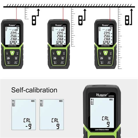 Huepar LM 330-ft Indoor Red Laser Distance Measurer with Backlit ...