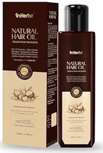 Buy inHerbz Natural Hair Oil | 100% Cold Pressed Oils | Moroccan Argan ...